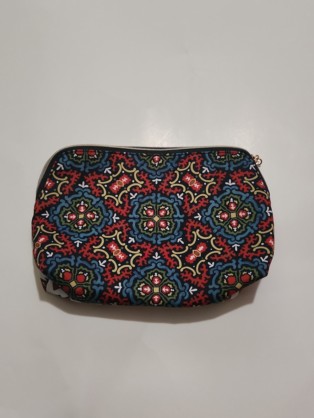 Estee Lauder Multicolor Geometric Floral Cosmetic Pouch
